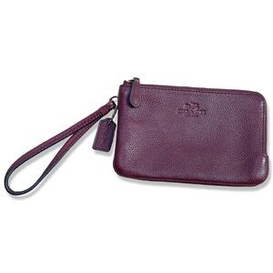 COACH Double Corner Zip Wristlet Wallet